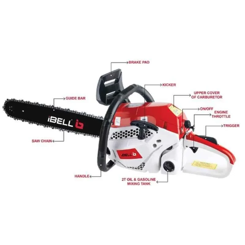 iBELL 18 inch Petrol Chain Saw IBL 2058 CS image-2