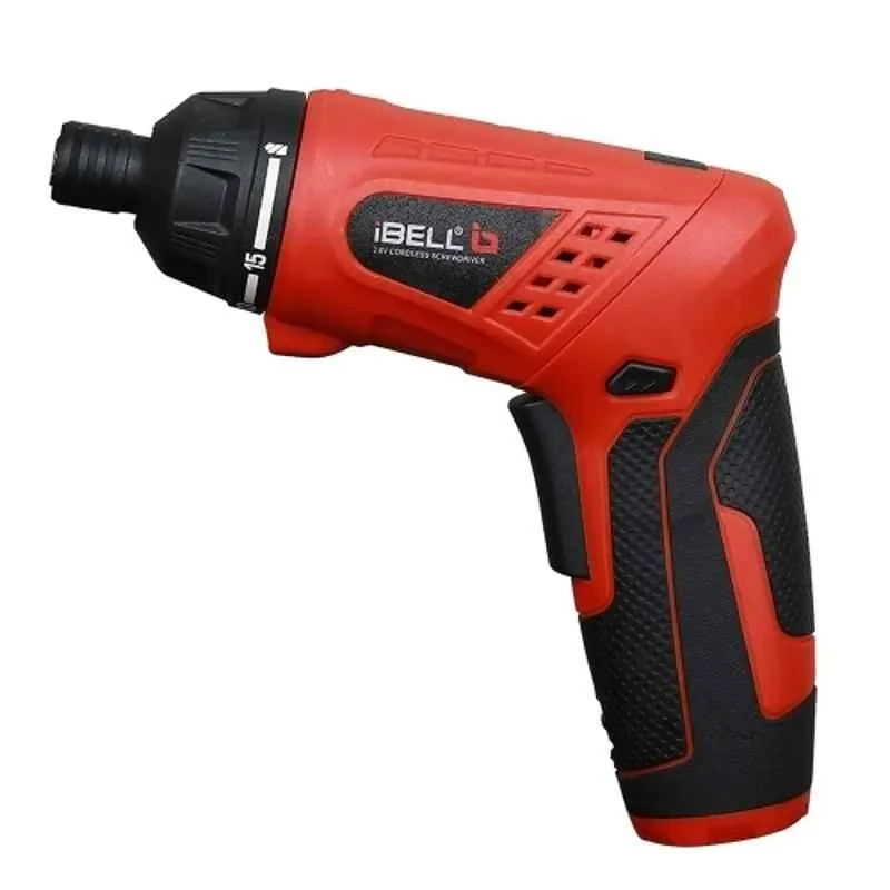 iBELL 3.6 VDC 1500mAh Cordless Rechargeable Red Electric Screwdriver IBL MS06-16 image-1