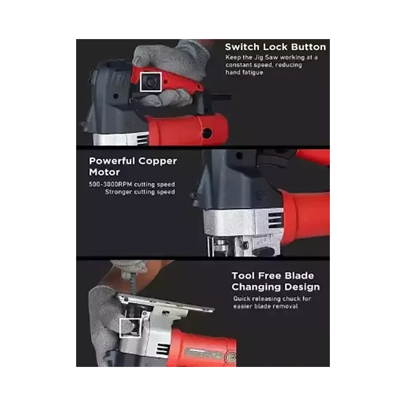 iBELL 700W Red Professional Jigsaw IBL JS10-70 image-4