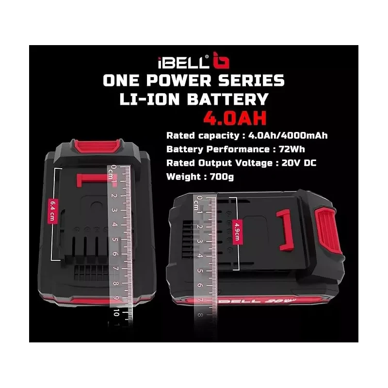 iBELL 20V 72Wh 4Ah Li-ion Battery One Power Series image-2