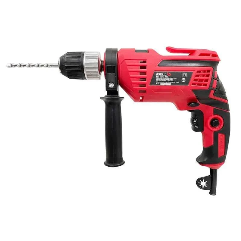 iBELL 13mm 650W Red Impact Drill Kit with Tool Box IBL TD13-100 image-2