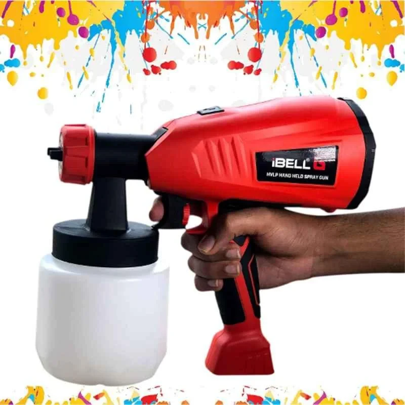 iBELL 800ml 400W HVLP Hand Held Paint Spray Gun SG60-26 image-5