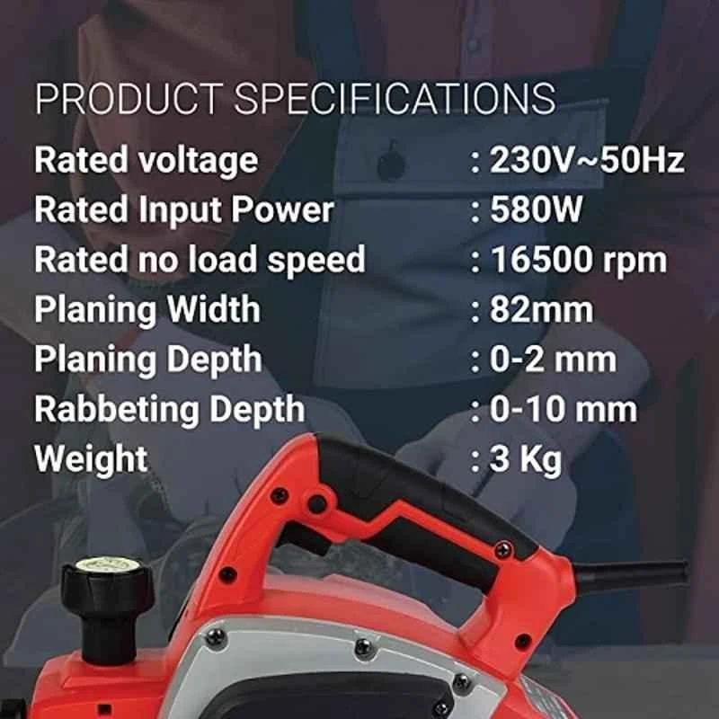 iBELL 580W Corded Planer 2 mm EP82-58 image-6