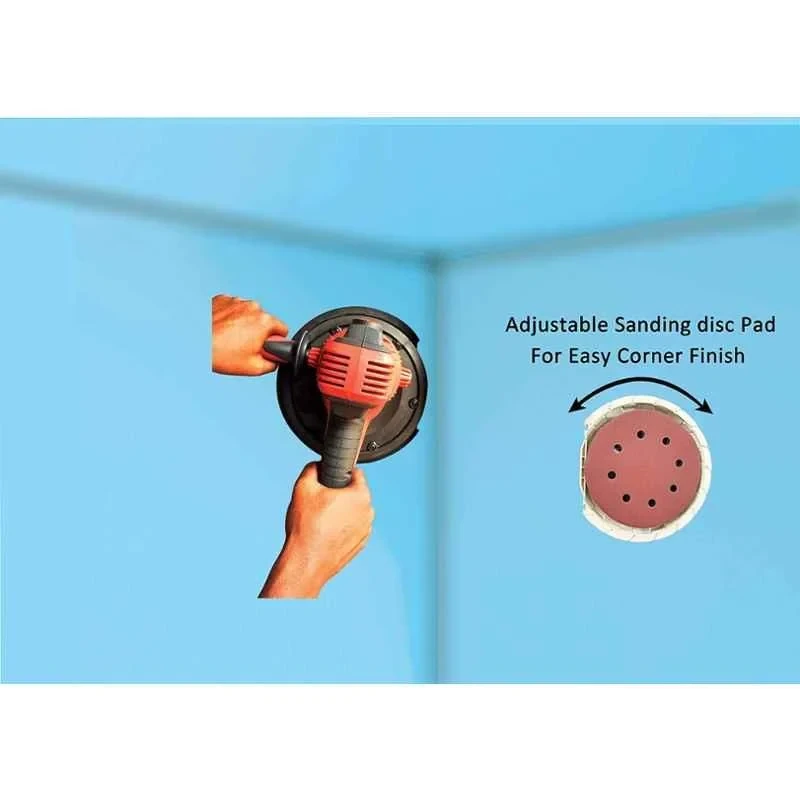 iBELL 180mm 800W Red Dry Wall Sander IBL DS80-90 image-3