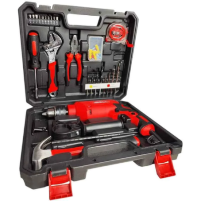iBELL 11 Pcs Professional Tool Kit with 650W Impact Drill TD13-85 image-1