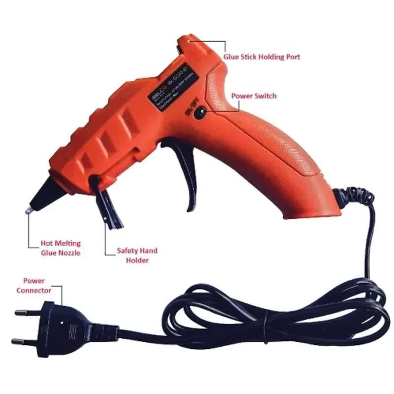 iBELL 7mm 40W DIY Electric Glue Gun for Home and Office Repairs GG30-01 image-2