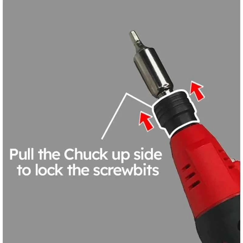 iBELL 6.35mm 3.6V Cordless Screwdriver and Tester with USB Micro-B Charging Port and 10 Pcs Screw Bits BS03-06 image-4