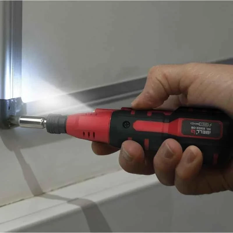 iBELL 6.35mm 3.6V Cordless Screwdriver and Tester with USB Micro-B Charging Port and 10 Pcs Screw Bits BS03-06 image-5