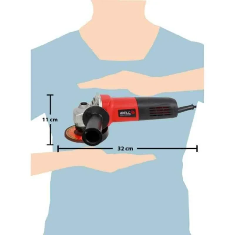 iBELL 100mm 1050W Red Heavy Duty Angle Grinder IBL AG10-72 image-6
