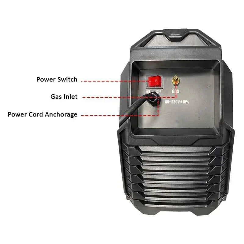 iBELL IGBT 220A 7.2kW Red and Black Anti Stick Inverter Welding Machine IBL T220-108 image-6