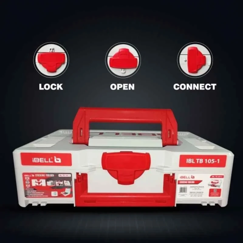 iBELL Polycarbonate and Plastic Stackable Tool Storage Box TB105-1 image-5
