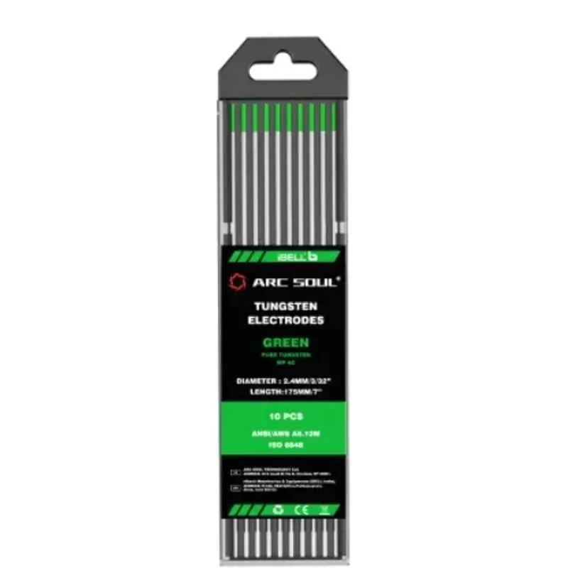 iBELL 2.4mm 175mm 300A Green Tungsten Electrode Pack of 10 Arc Soul image-1