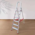 iBELL 6 Step Aluminium Foldable Ladder for Home with Sure Hinge Technology JY006 image-2