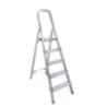iBELL 5 Step Aluminium Foldable Ladder for Home with Sure Hinge Technology JY005
