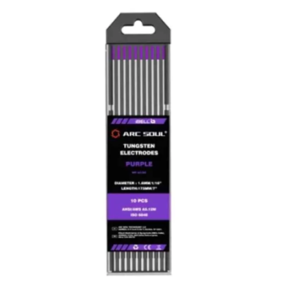 iBELL 1.6mm 175mm 300A Purple Tungsten Electrode Pack of 10 Arc Soul image-1