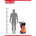 iBELL 3000W Black and Orange Car Pressure Washer Wind-300 image-3