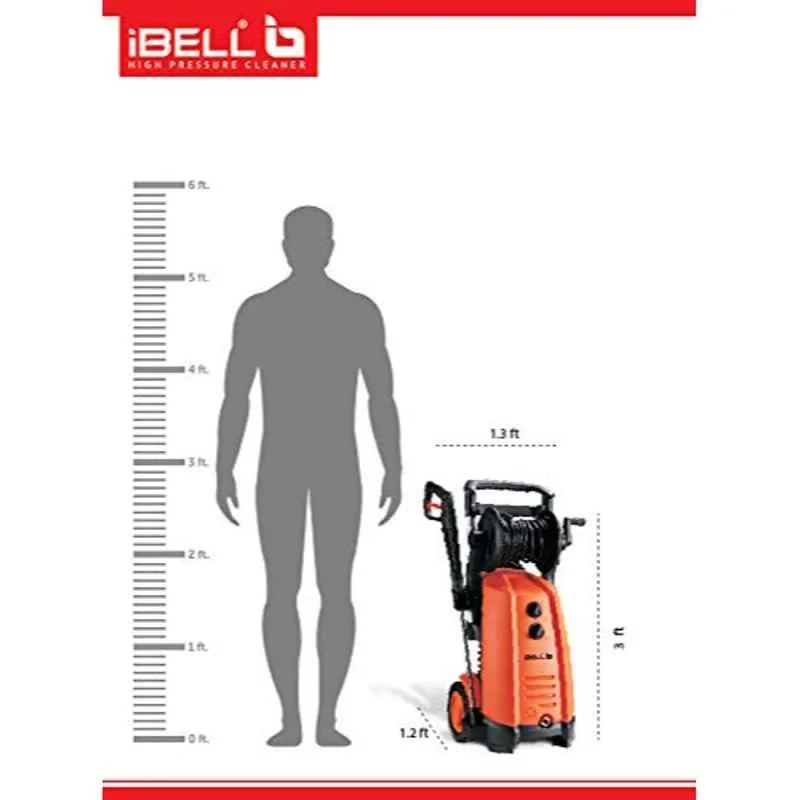 iBELL 3000W Black and Orange Car Pressure Washer Wind-300 image-3