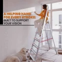 iBELL 7 Step Aluminium Foldable Ladder for Home with Sure Hinge Technology JY007 image-5