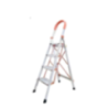 iBELL 150kg 4 Step Aluminium Heavy-Duty Foldable Ladder with Anti-Slip Wide Pedals JY104