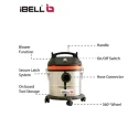 iBELL Cyclone 1400 1400W 20kPa 20L Stainless Steel Silver & Black HEPA Canister Wet & Dry Vacuum Cleaner image-3