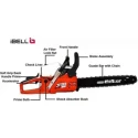 iBELL Pro 1856CS 18 inch 2.4kW 56cc Full Crank 2-Cycle Automatic Chain Oiler Cordless Chainsaw without Battery image-3