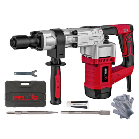 iBELL 6.5kg 1300W Demolition Hammer with Anti Vibration Control Handle DH20-30 image-1