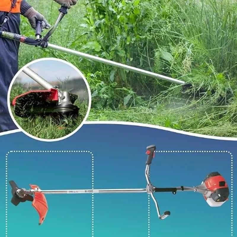 iBELL 1.25kW 2 Stroke Red Gasoline Brush Cutter with 26mm Shaft 4326 BC image-3