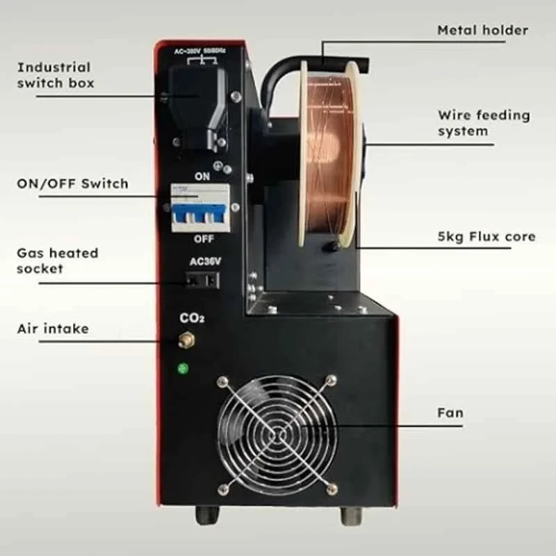 iBELL MIG 250PRO 250A 220V MIG/MAG/MMA Welding Machine M25055S000 image-4