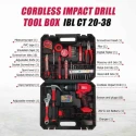 iBELL 0-1450rpm 38Nm 20V Professional Cordless Impact Drill Tool Box CT20-38 image-3