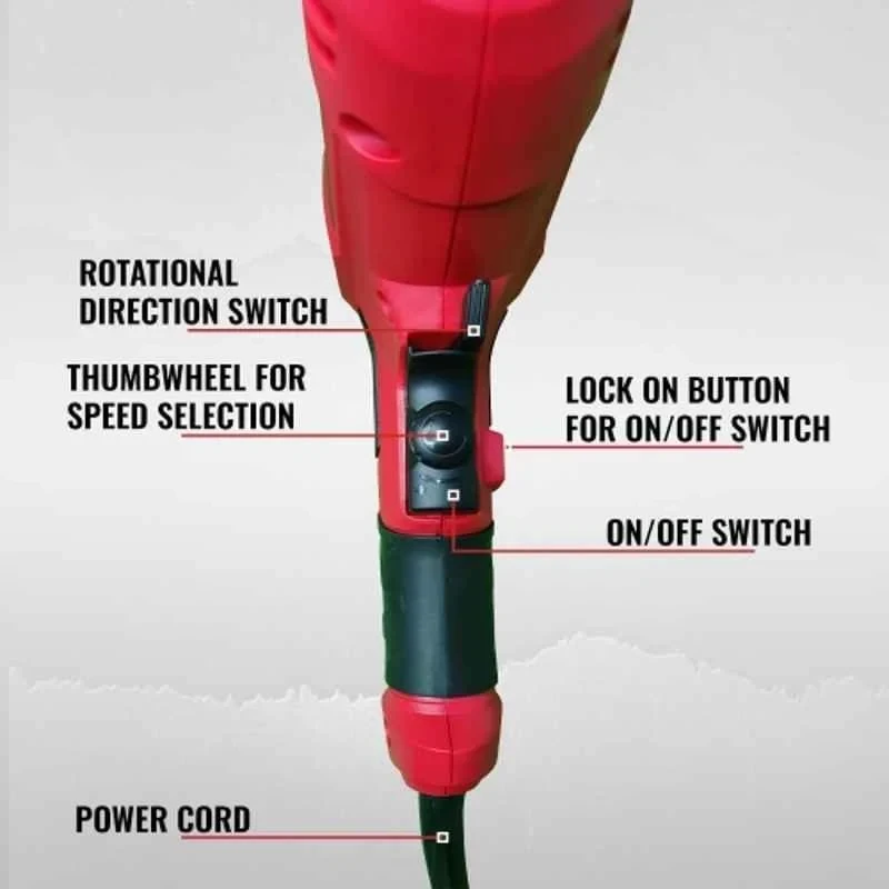 iBELL 750W 2300rpm Red Impact Drill with 2 Selector Mode ID13-23 image-3