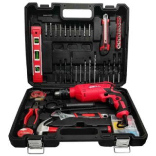 iBELL 13mm 650W 2800rpm Copper Motor Hammer Drill Kit with 101 Pcs Home Essential Accessories IBL 500RE image-1