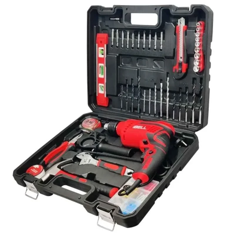 iBELL 13mm 650W 2800rpm Copper Motor Hammer Drill Kit with 101 Pcs Home Essential Accessories IBL 500RE image-2