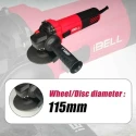 iBELL 1100W 11000rpm 115mm Angle Grinder with Grinding Wheel & Guard AG15-85 image-3