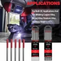 iBELL Arc Soul 1.6mm 175mm 300A Red Tungsten Electrode (Pack of 10) image-2