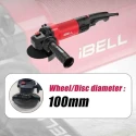 iBELL 100mm 1100W 11000rpm Red & Black Angle Grinder IBL AG10-06 image-3