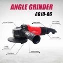 iBELL 100mm 1100W 11000rpm Red & Black Angle Grinder IBL AG10-06 image-4