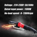 iBELL 100mm 1100W 11000rpm Red & Black Angle Grinder IBL AG10-06 image-5