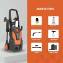 iBELL 1650W 120bar Black & Orange Universal Motor Pressure Washer WIND40 image-3