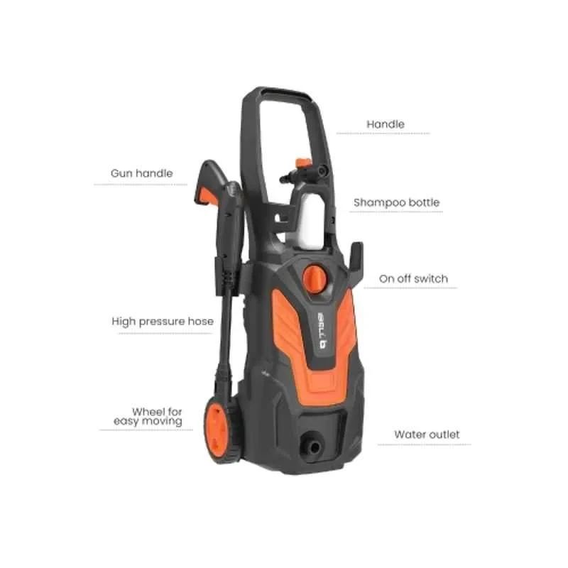 iBELL 1650W 120bar Black & Orange Universal Motor Pressure Washer WIND40 image-5