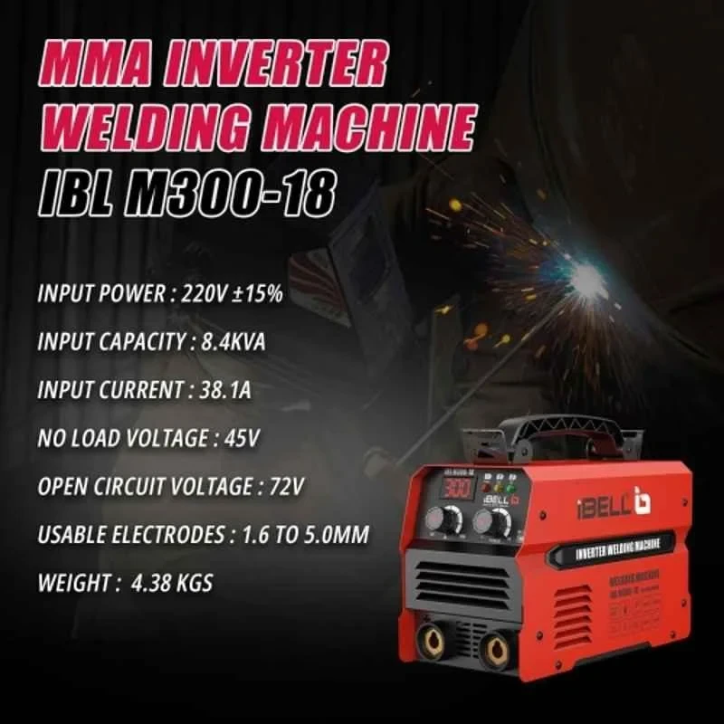 iBELL M300-18 300A 220V Air Cooled Welding Machine M30018S000 image-5