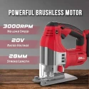 iBELL One Power 135x28mm Cordless Brushless Jigsaw with 4Ah Battery & Charger BJ 29-65 image-3