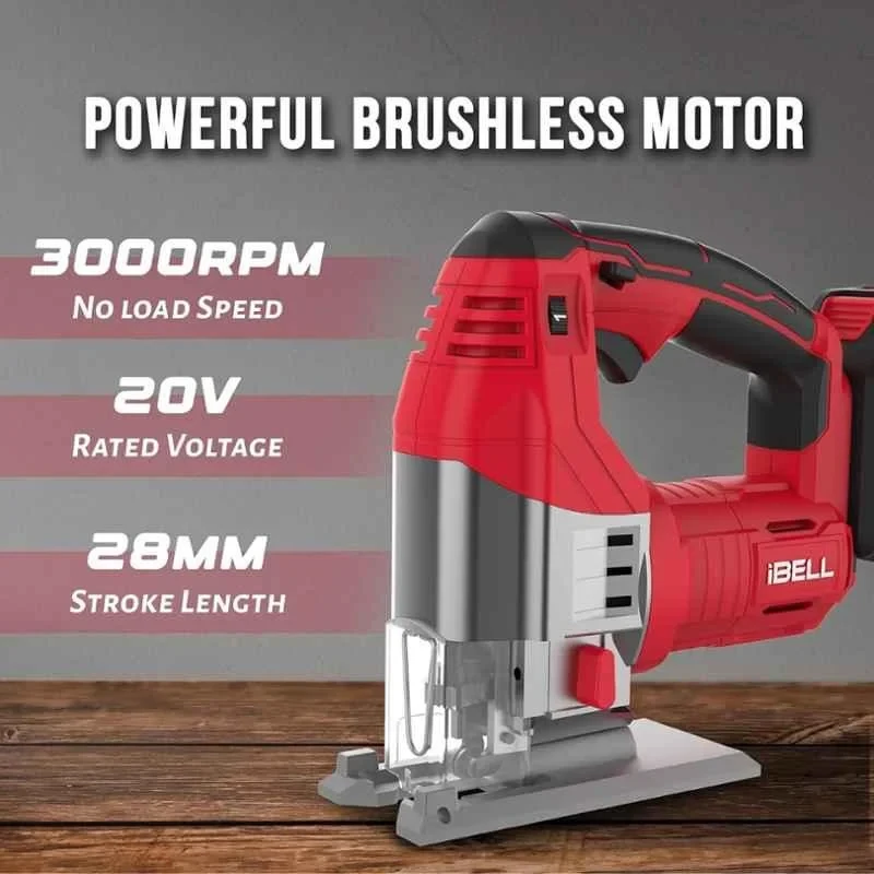 iBELL One Power 135x28mm Cordless Brushless Jigsaw with 4Ah Battery & Charger BJ 29-65 image-3