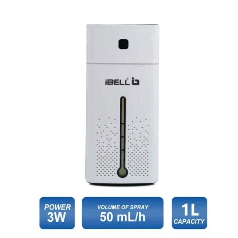 iBELL HU310QL 3W 1L White Portable Humidifier & Essential Oil Aroma Diffuser with Cool Mist image-2