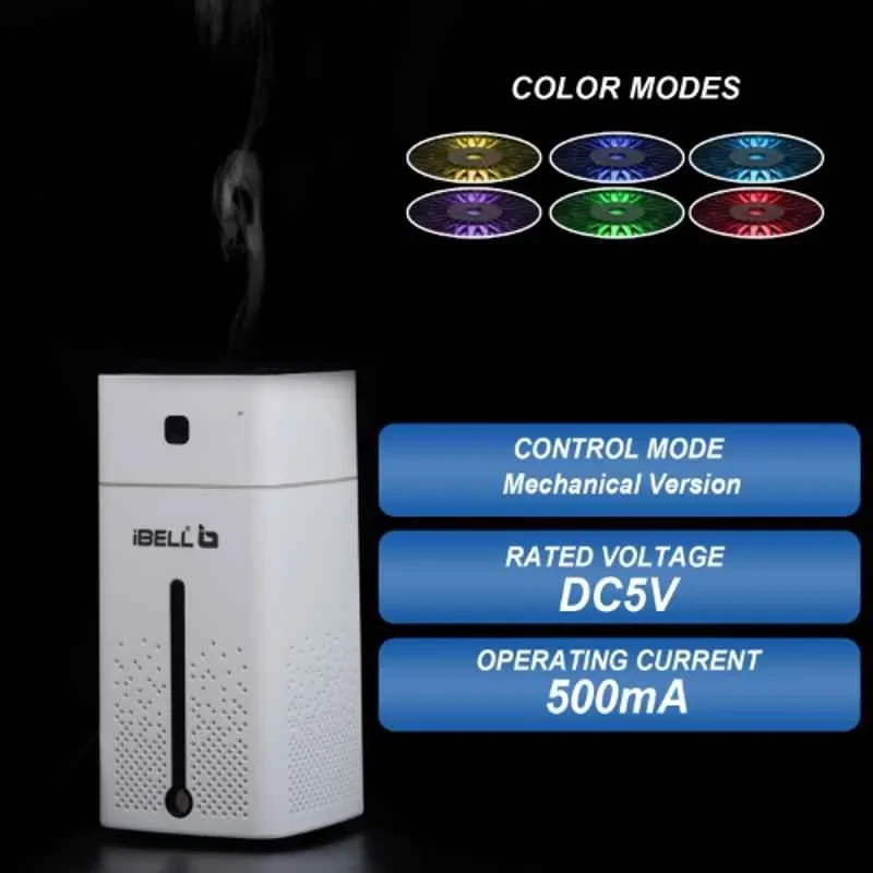 iBELL HU310QL 3W 1L White Portable Humidifier & Essential Oil Aroma Diffuser with Cool Mist image-4
