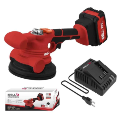 iBELL 150mm 0-15000rpm Cordless Tile Vibrator with 4Ah Battery & Charger CT20-60 image-1