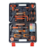 iBELL 145 Pcs Socket Alloy Steel Hand Tool Kit with Plastic Toolbox Storage Case TB145-9