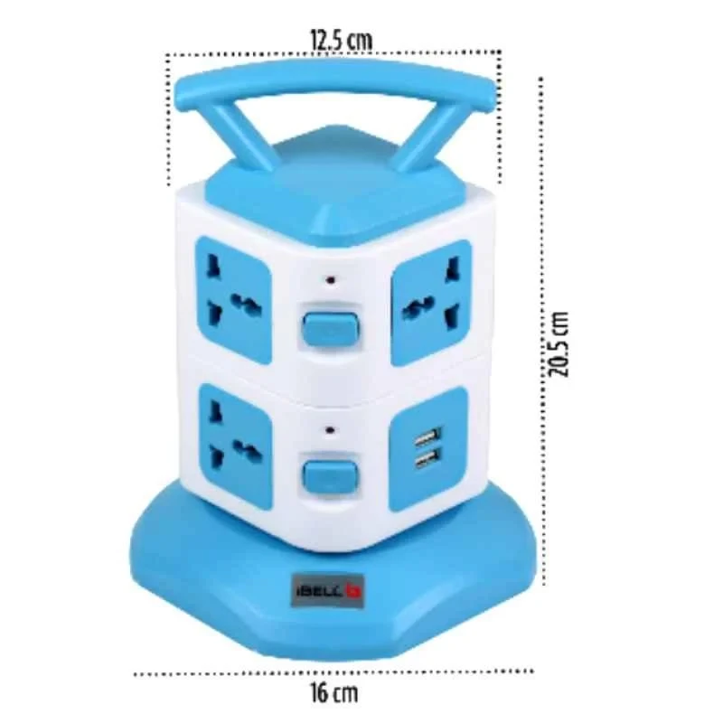 iBELL 2500W Extension Cord Box with Led Indicator IBLSG721X image-2