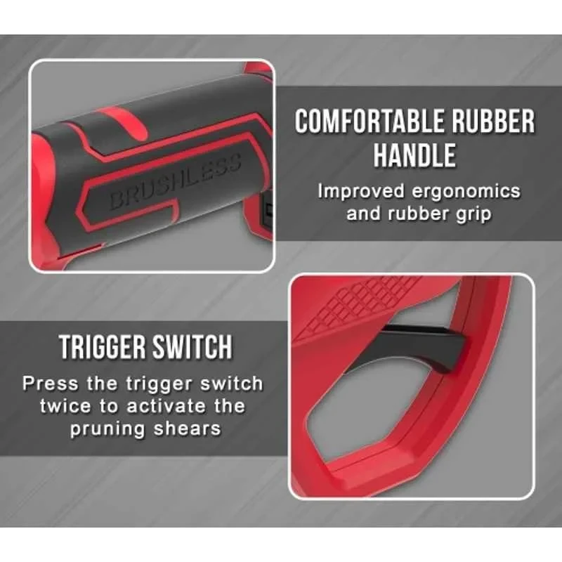 iBELL Cordless Pruning Shears with 4Ah Battery & Charger BP32-30 image-3