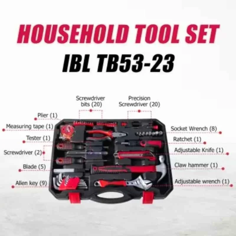 iBELL 53 Pcs Hand Tool Kit for Home & DIY Use TB53-23 image-2