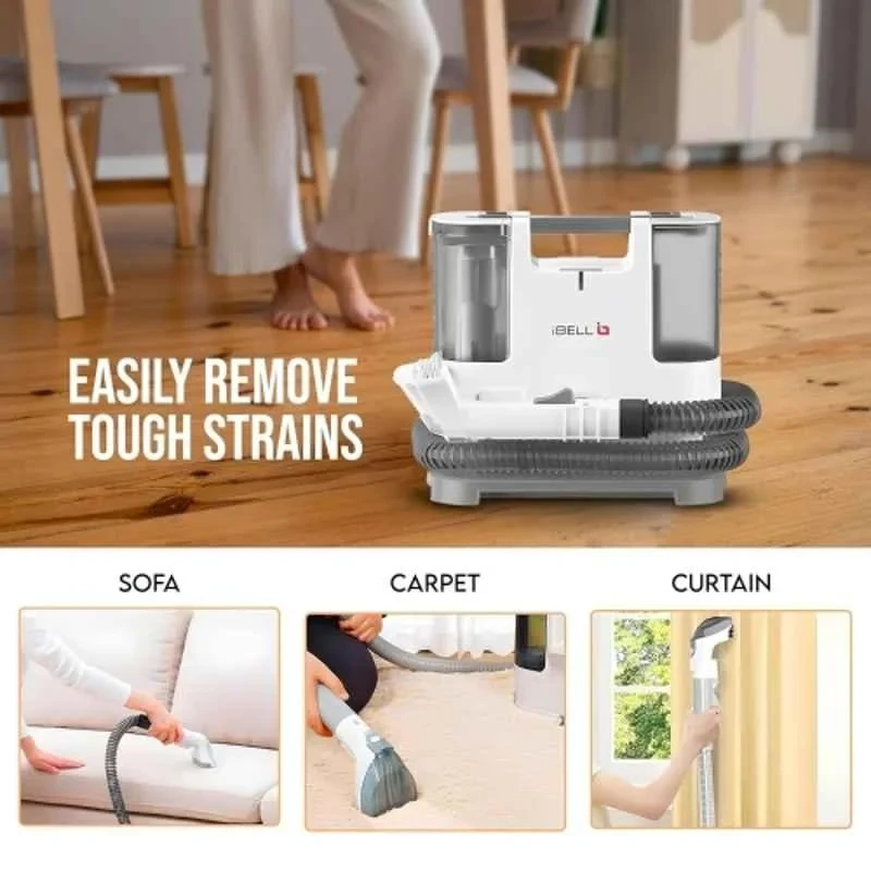 iBELL 12kPA 1.8 Litre Dual Tanks Portable Spot & Carpet Cleaner image-4